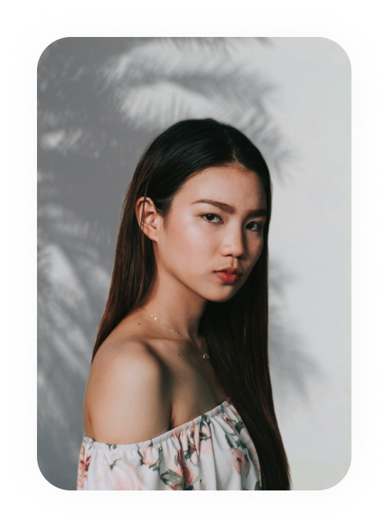 girl on calm background